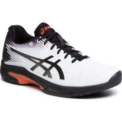 Buty ASICS - Solution Speed Ff 1041A003 White/Black 102. Białe buty sportowe męskie Asics, z tworzywa sztucznego, bez zapięcia, tenisowe. W wyprzedaży za 429,00 zł.