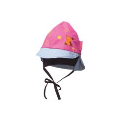 Playshoes Czapka przeciwdeszczowa Myszka. Różowe czapeczki niemowlęce marki Playshoes, z bawełny. Za 45,00 zł.