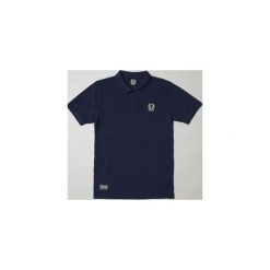 Koszulka Polo BLB SMALL BADGE Navy. Niebieskie koszulki męskie Crankk, l, z aplikacjami, z bawełny, polo, bez rękawów. Za 139,00 zł.