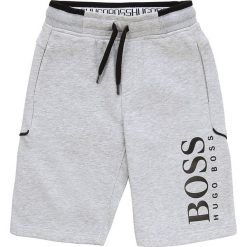 Boss - Szorty dziecięce 164-176 cm. Szare spodenki chłopięce Boss, z nadrukiem, z bawełny, casualowe. Za 249,90 zł.
