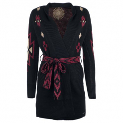 Desigual Sweter Damski Mali S, Czarny. Czarne swetry damskie Desigual, s, bez wzorów, z materiału, z długim rękawem, długie, bez kaptura. W wyprzedaży za 503,00 zł.