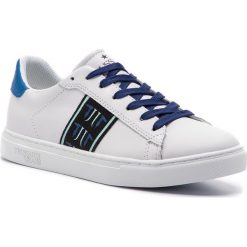 Sneakersy TRUSSARDI JEANS - 79A00331 U005. Białe półbuty damskie Trussardi Jeans, z jeansu. W wyprzedaży za 379,00 zł.