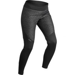 Legginsy turystyczne SH500 Warm damskie. Czarne legginsy damskie QUECHUA, m, bez wzorów, z elastanu. Za 169,99 zł.