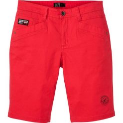 Bermudy bonprix czerwony. Czerwone spodenki i szorty męskie bonprix, m, bez wzorów. Za 99,99 zł.