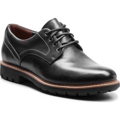 Półbuty CLARKS - Batcombe Hall 261275497 Black Leather. Czarne półbuty męskie Clarks, na co dzień, bez wzorów, ze skóry, eleganckie, bez zapięcia. W wyprzedaży za 249,00 zł.