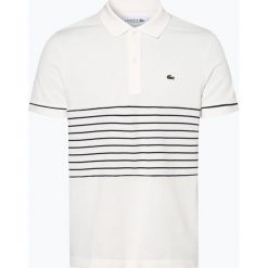 Lacoste - Męska koszulka polo – Regular Fit, biały. Białe koszulki męskie Lacoste, m, w paski, klasyczne, bez rękawów. Za 249,95 zł.
