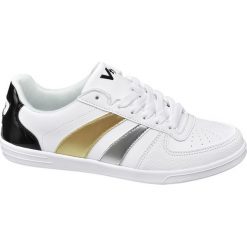 Sneakersy damskie Vty białe. Białe sneakersy damskie Vty, z materiału. Za 99,90 zł.