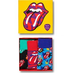 Happy Socks - Skarpety Rolling Stones (3-pak). Żółte skarpetki męskie marki Happy Socks, z elastanu. Za 159,90 zł.