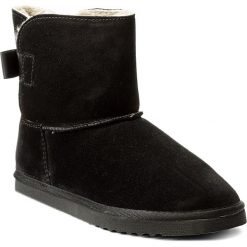 Buty INBLU - EY87C191 Czarny. Czarne botki damskie marki Inblu, ze skóry. Za 179,99 zł.