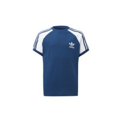 T-shirty z krótkim rękawem Dziecko adidas Koszulka 3-Stripes. Niebieskie t-shirty chłopięce Adidas, bez wzorów, z krótkim rękawem. Za 99,95 zł.