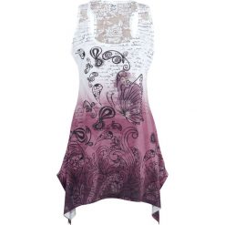 Topy damskie: Innocent Lace Panel Vest Top damski biały/różowy