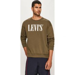 Levi's - Bluza. Zielone bluzy męskie Levi's®, s, z nadrukiem, z bawełny, z okrągłym kołnierzem, bez rękawów, bez kaptura. W wyprzedaży za 249,90 zł.