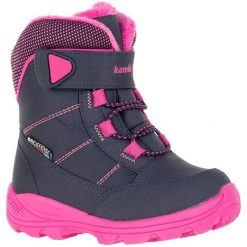 Kamik Stance K Navy/Magenta 23. Różowe buty dziewczęce zimowe Kamik, bez zapięcia. W wyprzedaży za 109,00 zł.