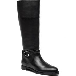 Oficerki LAUREN RALPH LAUREN - Harlee 802712713002 Black. Czarne kozaki damskie Lauren Ralph Lauren, ze skóry ekologicznej, bez obcasa, bez zapięcia. W wyprzedaży za 569,00 zł.