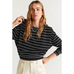 Mango - Sweter George. Czarne swetry damskie Mango, s, z bawełny. W wyprzedaży za 59,90 zł.
