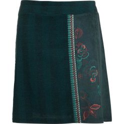 Spódnica w kolorze ciemnozielonym. Zielone spódniczki damskie Coline, xxl, w paski, rozkloszowane. W wyprzedaży za 69,95 zł.