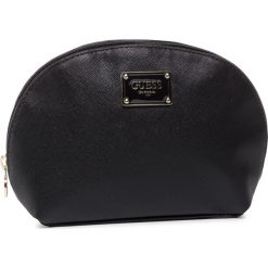 Kosmetyczka GUESS - Bahia Accessories PWBAHI P0270 BLA. Czarne kosmetyczki męskie Guess, z aplikacjami, ze skóry ekologicznej. Za 139,00 zł.