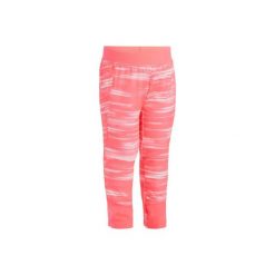 Legginsy do gimnastyki S500 dla maluchów. Różowe legginsy sportowe damskie marki DOMYOS, s, z elastanu, na jogę i pilates. Za 29,99 zł.
