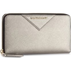 Portfele damskie: Duży Portfel Damski KARL LAGERFELD - 76KW3212 Pink Bronze