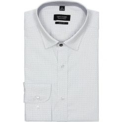 Koszula bexley 2431 długi rękaw slim fit biały. Białe koszule męskie jeansowe Recman, na wiosnę, m, w kropki, z klasycznym kołnierzykiem, z długim rękawem. Za 49,99 zł.
