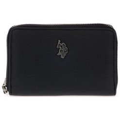 U.S. POLO ASSN. portfel damski Portsmouth czarny. Czarne portfele damskie U.S. Polo Assn., bez wzorów. Za 189,00 zł.
