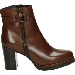 Botki - TR1004L VI SU. Brązowe botki damskie skórzane marki Venezia. Za 489,00 zł.