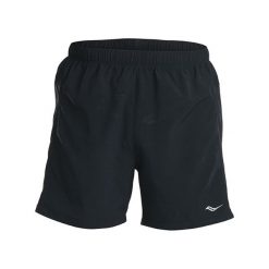 Spodenki do biegania męskie SAUCONY MEN WOVEN ALPHA 5 SHORT / SAM800051-BK. Czarne spodenki i szorty męskie Saucony, m, bez wzorów, do biegania. Za 95,00 zł.