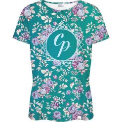 Colour Pleasure Koszulka damska CP-030 261 zielono-różowa r. XXXL/XXXXL. Czerwone bluzki damskie marki Colour pleasure. Za 70,35 zł.