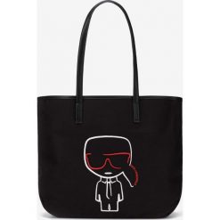 Karl Lagerfeld K/Ikonik Torebka Czarny. Czarne torebki klasyczne damskie KARL LAGERFELD, bez wzorów, z bawełny, bez dodatków. Za 636,95 zł.