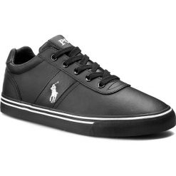 Tenisówki POLO RALPH LAUREN - Hanford A85 Y2140 R0580 W004A 8161681803H2 Black/Black. Czarne półbuty męskie marki Polo Ralph Lauren, na co dzień, z aplikacjami, ze skóry, eleganckie, na sznurówki. Za 449,00 zł.