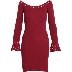 Bordowa Sukienka Ball Gowns. Czerwone sukienki dzianinowe Born2be, na jesień, l. Za 89,99 zł.