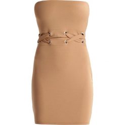 Sukienki: Missguided BANDEAU CRISS CROSS INSERT Sukienka z dżerseju toffee