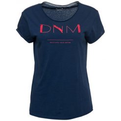 Mustang T-Shirt Damski Embellished, S, Ciemnoniebieski. Niebieskie koszulki damskie Mustang, s, bez wzorów, bez kołnierzyka. Za 128,00 zł.