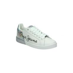 Buty Pepe jeans PLS30864. Białe trampki i tenisówki damskie Pepe Jeans, bez wzorów, z jeansu, bez zapięcia. Za 304,20 zł.