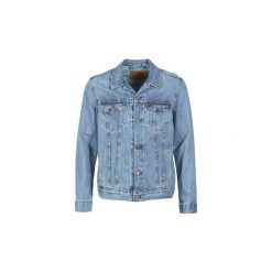 Kurtki jeansowe Levis THE TRUCKER JACKET. Niebieskie kurtki męskie Levi's®, s, bez wzorów, z jeansu, bez kaptura. W wyprzedaży za 359,97 zł.