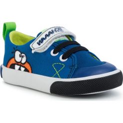 Trampki GARVALIN - 202805 M A-Azul Electrico. Niebieskie trampki chłopięce Garvalin, bez wzorów, z gumy, na rzepy. Za 129,00 zł.