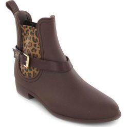 Kalosze damskie: Kalosze „Ocelot” w kolorze brązowym