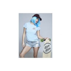 Girls. Białe t-shirty damskie marki Dzadzu by olga wawrzyniak, z napisami, bez kołnierzyka. Za 63,20 zł.
