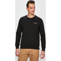 Calvin Klein - Bluza. Niebieskie bluzy męskie Calvin Klein, s, bez wzorów, z bawełny, z okrągłym kołnierzem, bez rękawów, bez kaptura. Za 399,90 zł.