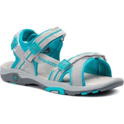 Sandały KANGAROOS - K-Leni 18335 000 2035 D Vapor Grey/Turquoise. Szare sandały damskie KangaROOS, ze skóry ekologicznej, bez zapięcia. Za 169,00 zł.
