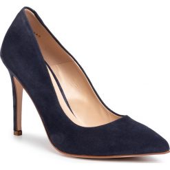 Szpilki SOLO FEMME - 34201-A8-K33/000-04-00 Granat. Niebieskie półbuty damskie Solo Femme, bez wzorów, ze skóry, bez obcasa, na obcasie, bez zapięcia. W wyprzedaży za 269,00 zł.