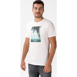 Jack & Jones Suite Koszulka Biały. Białe podkoszulki męskie Jack & Jones, s, z nadrukiem, z bawełny, bez kołnierzyka, krótkie. Za 64,95 zł.
