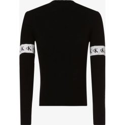 Calvin Klein Jeans - Sweter damski, czarny. Czarne swetry damskie Calvin Klein Jeans, l, w paski, z jeansu, bez rękawów, bez kaptura. Za 359,95 zł.