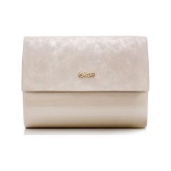 Beżowa damska kopertówka C BEIGE DUBAI. Brązowe kopertówki damskie Felice, na co dzień, w paski, eleganckie, małe, bez dodatków. Za 69,90 zł.