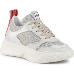 Sneakersy STOKTON - 33-D-NASTRO-FW19 Nastro Stell. Szare półbuty damskie Stokton, ze skóry. W wyprzedaży za 569,00 zł.