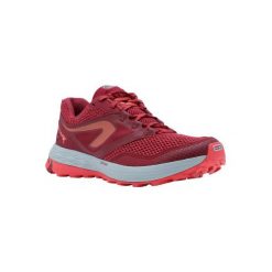 Buty do biegania damskie trail TR różowo-białe. Różowe buty sportowe damskie EVADICT, z poliesteru, do biegania. Za 179,99 zł.