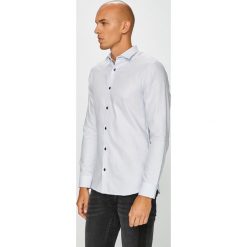 Premium by Jack&Jones - Koszula. Niebieskie koszule męskie marki Premium by Jack&Jones, xxl, z bawełny, eleganckie, z włoskim kołnierzykiem, z długim rękawem. W wyprzedaży za 99,90 zł.