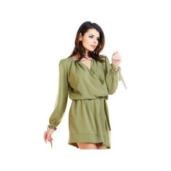 Sukienka B268. Białe sukienki damskie Awama, s, bez wzorów, z tkaniny, boho, bez kołnierzyka, bez rękawów, długie, mini. Za 179,00 zł.
