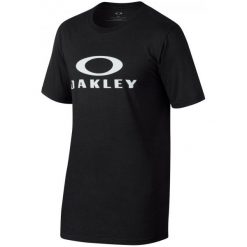 Oakley Koszulka Męska Pc-Bark Ellipse Blackout S. Czarne koszulki sportowe męskie marki Oakley, s, z bawełny, z okrągłym kołnierzem, z krótkim rękawem, krótkie. Za 135,00 zł.