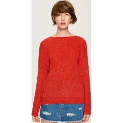 Czerwony sweter z wiązaniem - Czerwony. Czerwone swetry klasyczne damskie Sinsay, l. Za 79,99 zł.